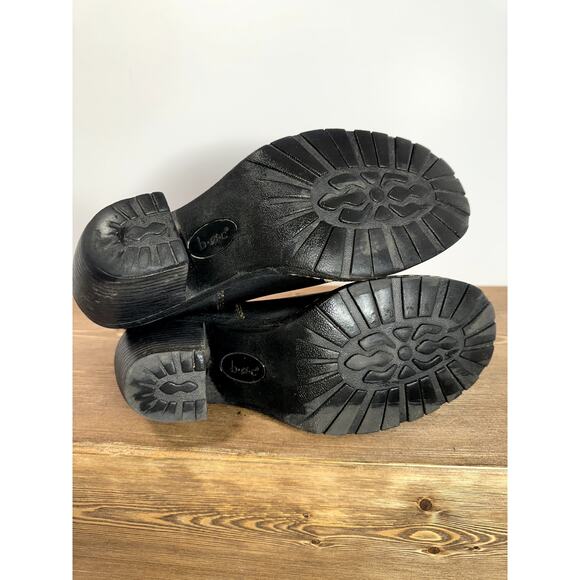 boc Chelsea Heeled Ankle Boots Womens 7 Chunky Leather Lugged Minimalist Comfy - Picture 6 of 9